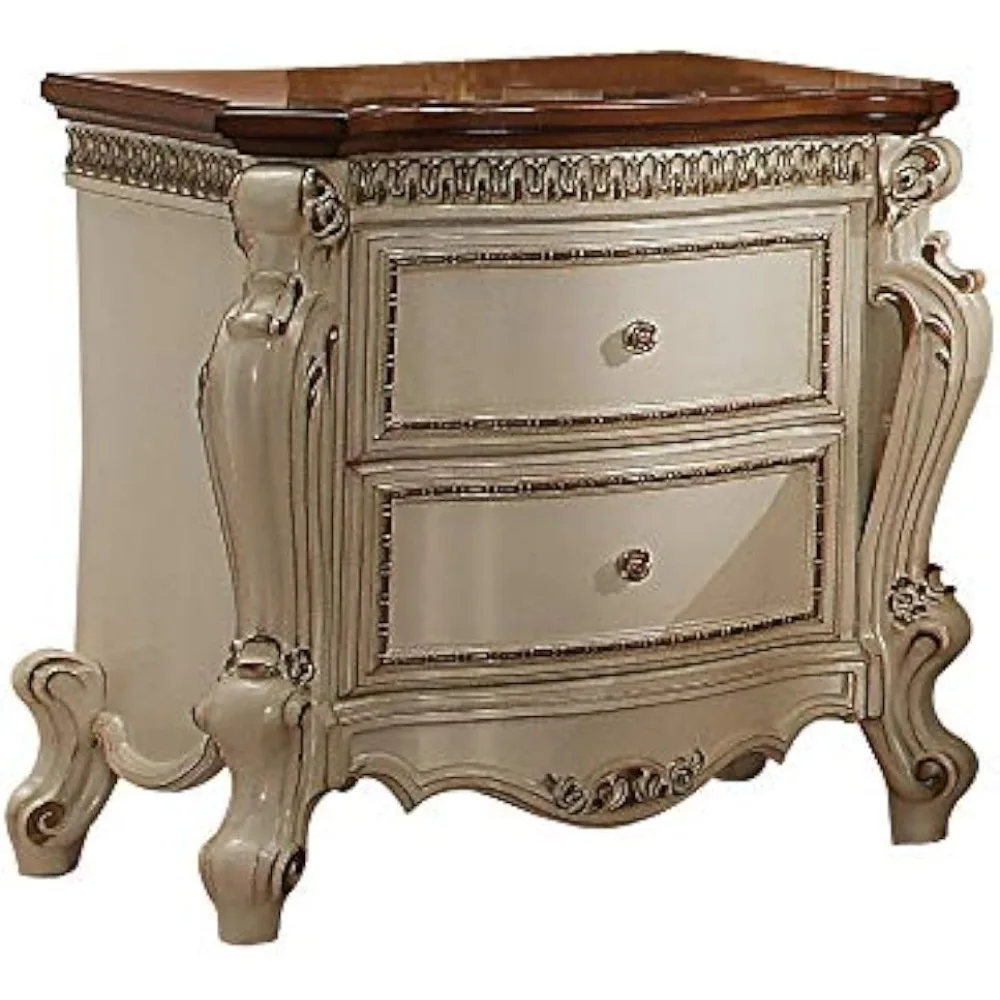 20.87"D X 31.5"W X 31.1"H Nightstand with 2 Drawers, Two-tone Design, Single Knobs Hardware, Traditional Nightstand
20.87"D X 31.5"W X 31.1"H Nightstand with 2 Drawers, Two-tone Design, Single Knobs Hardware, Traditional Nightstand