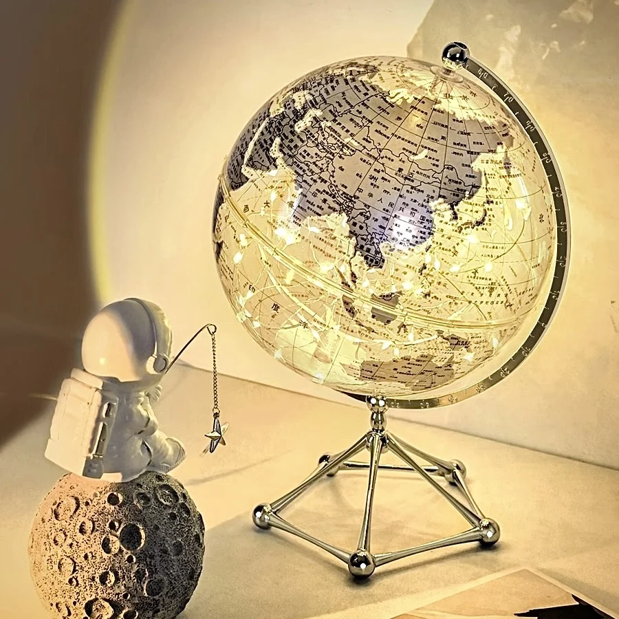 Flash LED Light World Globe 20cm Transparent World Globe Lamp,Rotating World Earth Globe Children's Room Decoration Gifts
Flash LED Light World Globe 20cm Transparent World Globe Lamp,Rotating World Earth Globe Children's Room Decoration Gifts