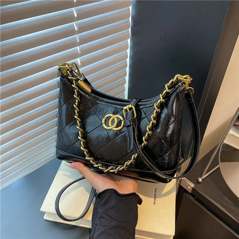 Летняя стеганая сумка на цепочке 2024, роскошная женская сумочка под мышками, элегантная сумка через плечо, универсальная сумка «день-ночь», текстурированный слинг
Летняя стеганая сумка на цепочке 2024, роскошная женская сумочка под мышками, элегантная сумка через плечо, универсальная сумка «день-ночь», текстурированный слинг