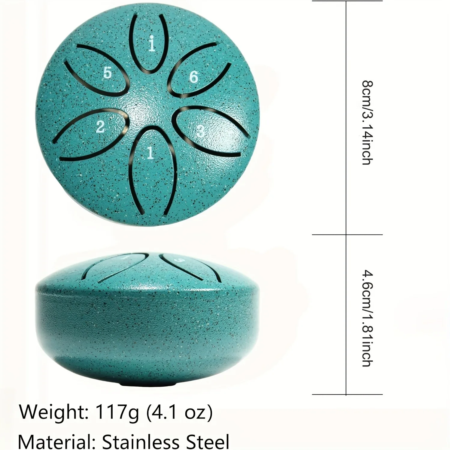 3 Inch Steel Tongue Drum - 6 Tone Handheld Instrument for Meditation & Yoga, Perfect Musical Gift for Beginners
3 Inch Steel Tongue Drum - 6 Tone Handheld Instrument for Meditation & Yoga, Perfect Musical Gift for Beginners