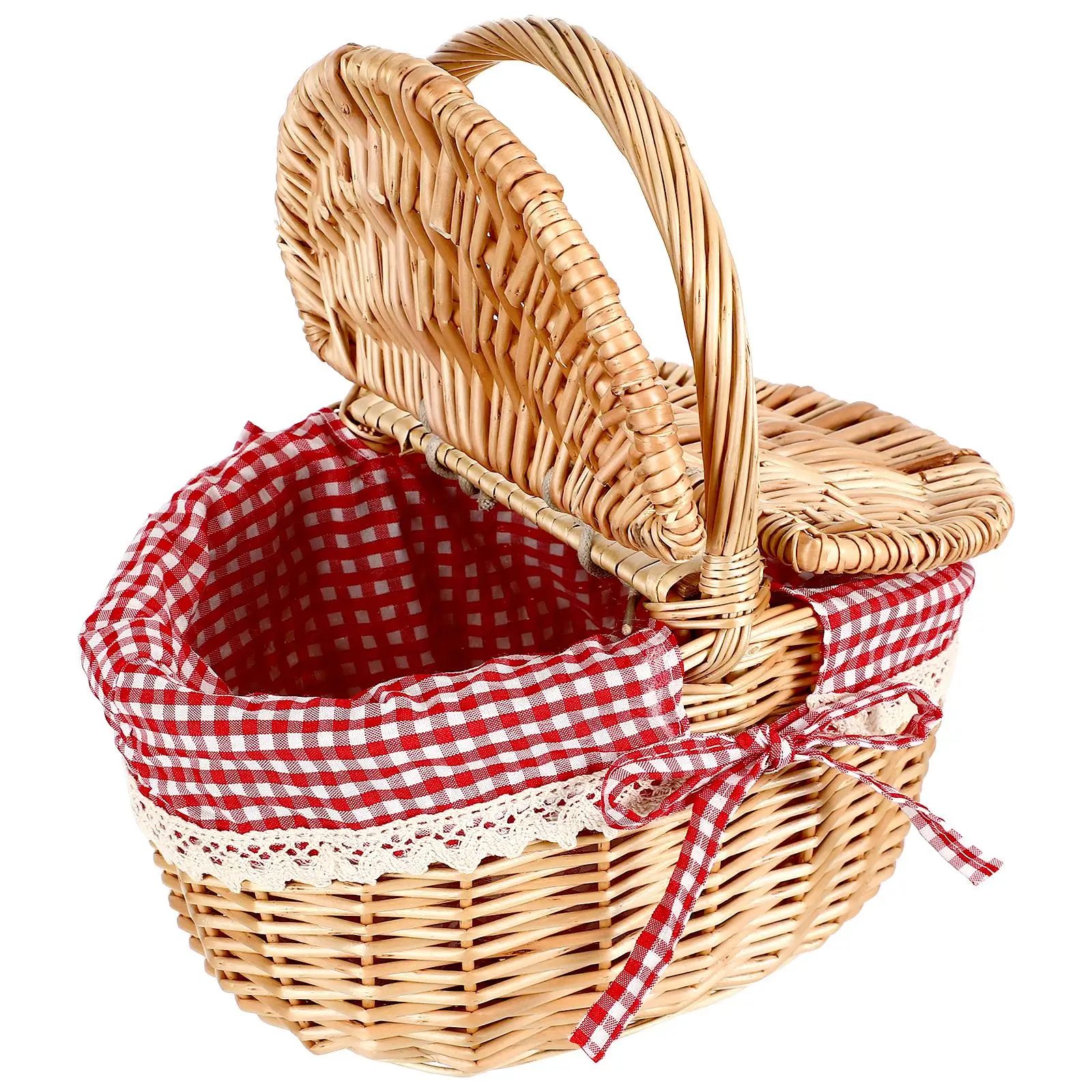 Rattan Storage Basket One Person Picnic Handheld with Handle Lid Baskets Bread for Spices Outdoor
Rattan Storage Basket One Person Picnic Handheld with Handle Lid Baskets Bread for Spices Outdoor