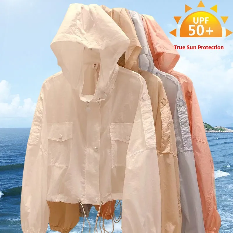 Short Women's UV Protection Jacket 2026 New Style Summer Thin Hooded Sunscreen Windbreaker Fashion Outerwear Casual Loose Fit
Short Women's UV Protection Jacket 2026 New Style Summer Thin Hooded Sunscreen Windbreaker Fashion Outerwear Casual Loose Fit