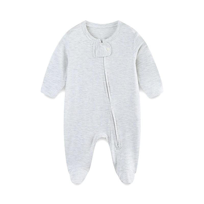 Bamboo Fiber Comfortable and Cute Footed Double-Zip Outdoor Jumpsuit with Hand Protection Design, Suitable for Baby Boys and Girls
Bamboo Fiber Comfortable and Cute Footed Double-Zip Outdoor Jumpsuit with Hand Protection Design, Suitable for Baby Boys and Girls