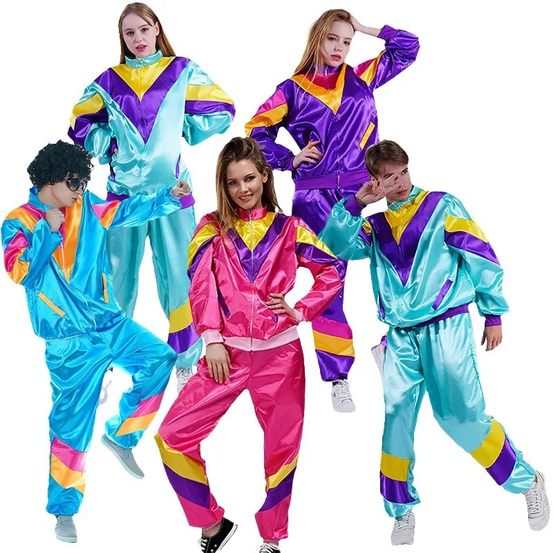 Adult Halloween Disco Suit Hipps Cosplay Jacket Pants Women Men Tracksuit Couples Festival Party Dress up Clothes 2025
Adult Halloween Disco Suit Hipps Cosplay Jacket Pants Women Men Tracksuit Couples Festival Party Dress up Clothes 2025