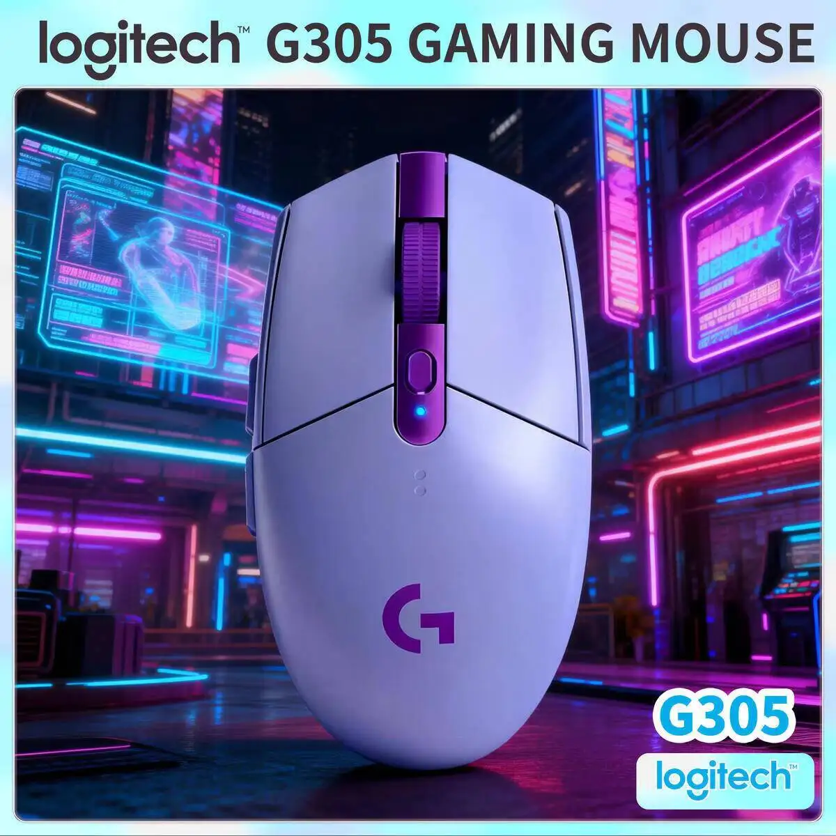 Logitech G305 Wireless Ergonomic Mouse, 12000 DPI, 6 Custom Buttons, PTFE Foot Pads, Smooth Glide for Gamers
Logitech G305 Wireless Ergonomic Mouse, 12000 DPI, 6 Custom Buttons, PTFE Foot Pads, Smooth Glide for Gamers