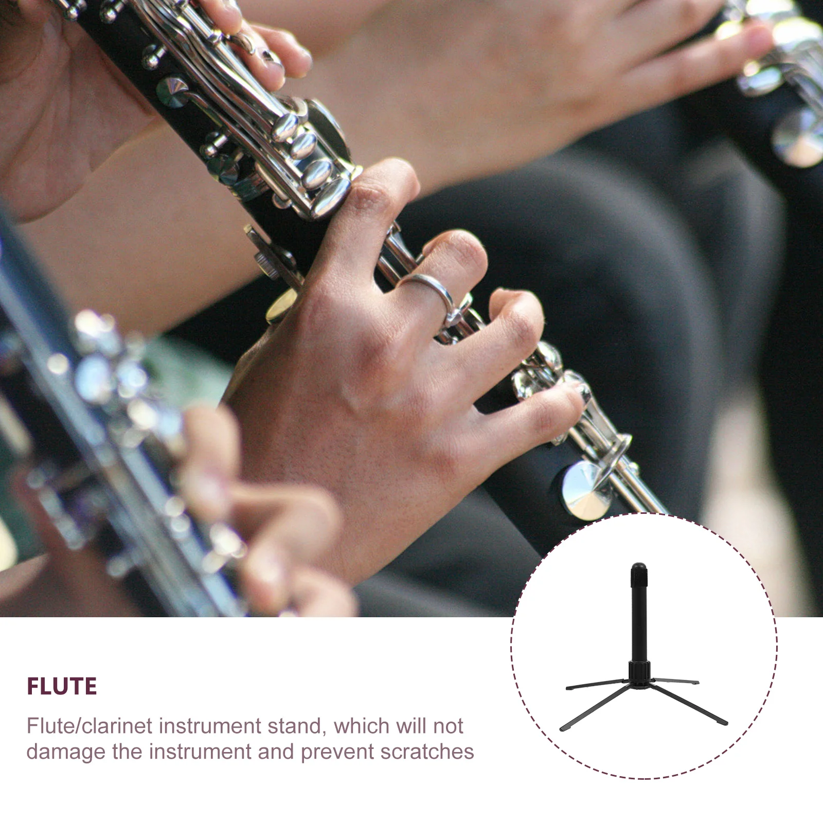 Folding Portable Flute St Clarinet Holder Musical Instrument Part legged Metal Plastic Stable Anti slip Design
Folding Portable Flute St Clarinet Holder Musical Instrument Part legged Metal Plastic Stable Anti slip Design