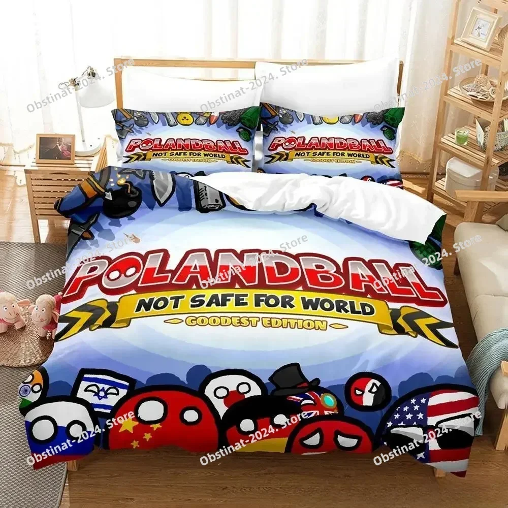 2024 New Countryball Polandballs Bedding Set Printed single Comforter Quilt Duvet Cover Pillow Case 3 Pieces Set Kids Adult Size
2024 New Countryball Polandballs Bedding Set Printed single Comforter Quilt Duvet Cover Pillow Case 3 Pieces Set Kids Adult Size