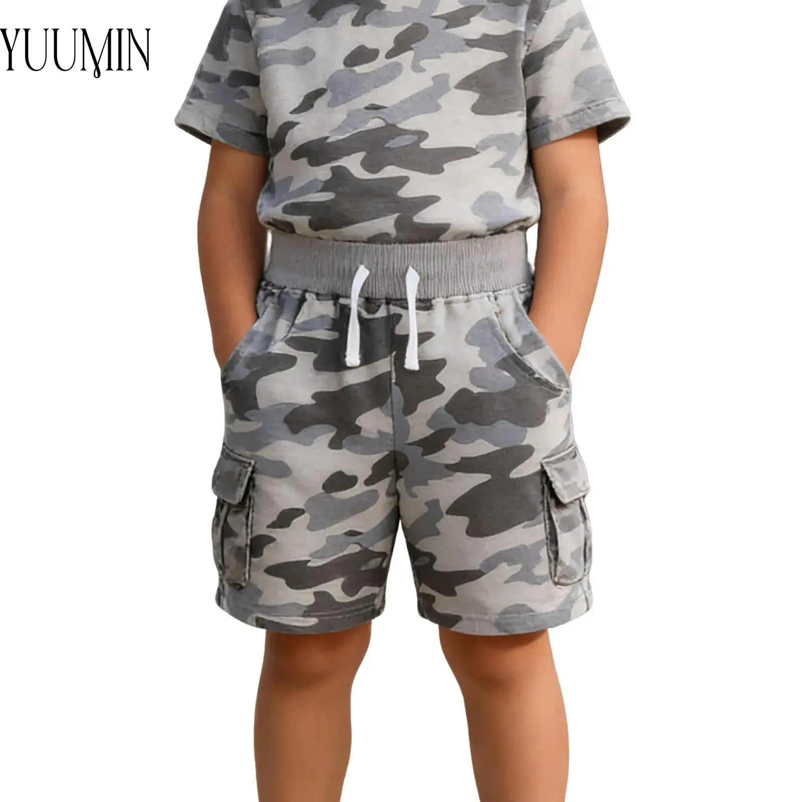 Boys Camouflage Drawstring Shorts Elastic Waistband Pockets Breathable Lightweight Quick Dry for Running Exercise Outdoor Summer
Boys Camouflage Drawstring Shorts Elastic Waistband Pockets Breathable Lightweight Quick Dry for Running Exercise Outdoor Summer