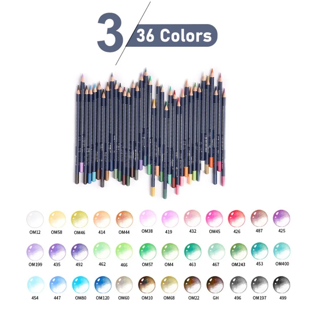 Wooden 12/24/36 Colors Pencil Set Painting Professional Watercolor Pencil Set with Brush Colorful DIY
Wooden 12/24/36 Colors Pencil Set Painting Professional Watercolor Pencil Set with Brush Colorful DIY