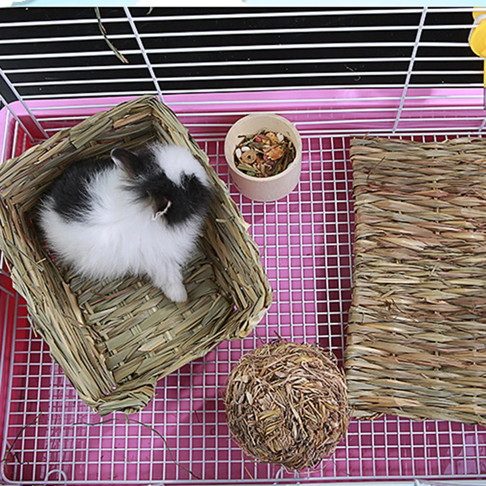 Pet Straw Mat 40x28x1cm Durable Hand Knitted Nest for Hamster Guinea Pig Cage Mats Bedding Rabbit Chew Toys Private
Pet Straw Mat 40x28x1cm Durable Hand Knitted Nest for Hamster Guinea Pig Cage Mats Bedding Rabbit Chew Toys Private