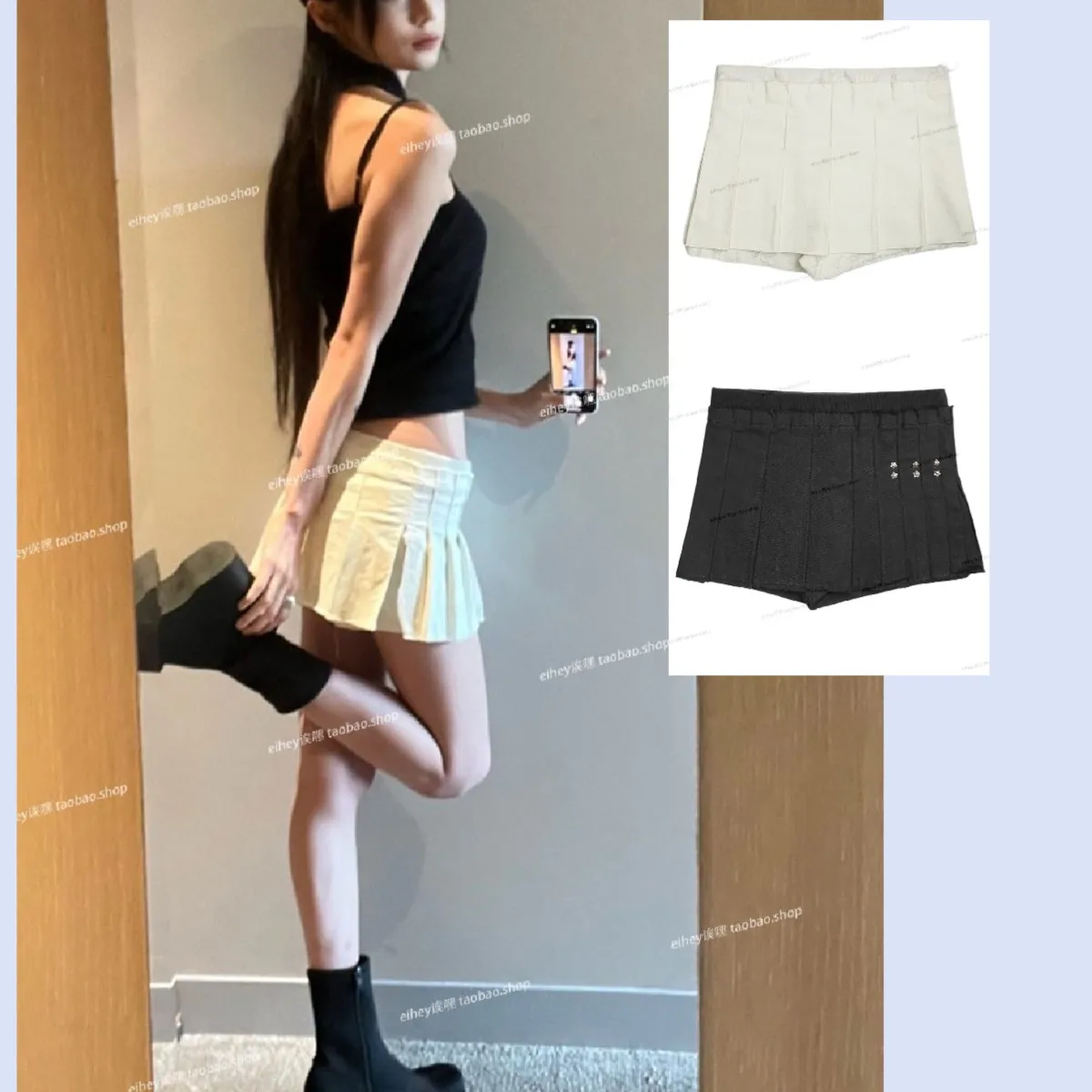 Japanese Punk Girl Pure Apricot Black Mini Pleated Skirt Steampunk Gothic Rock Low Waist Revits Korean Vintage Sexy Skirts
Japanese Punk Girl Pure Apricot Black Mini Pleated Skirt Steampunk Gothic Rock Low Waist Revits Korean Vintage Sexy Skirts