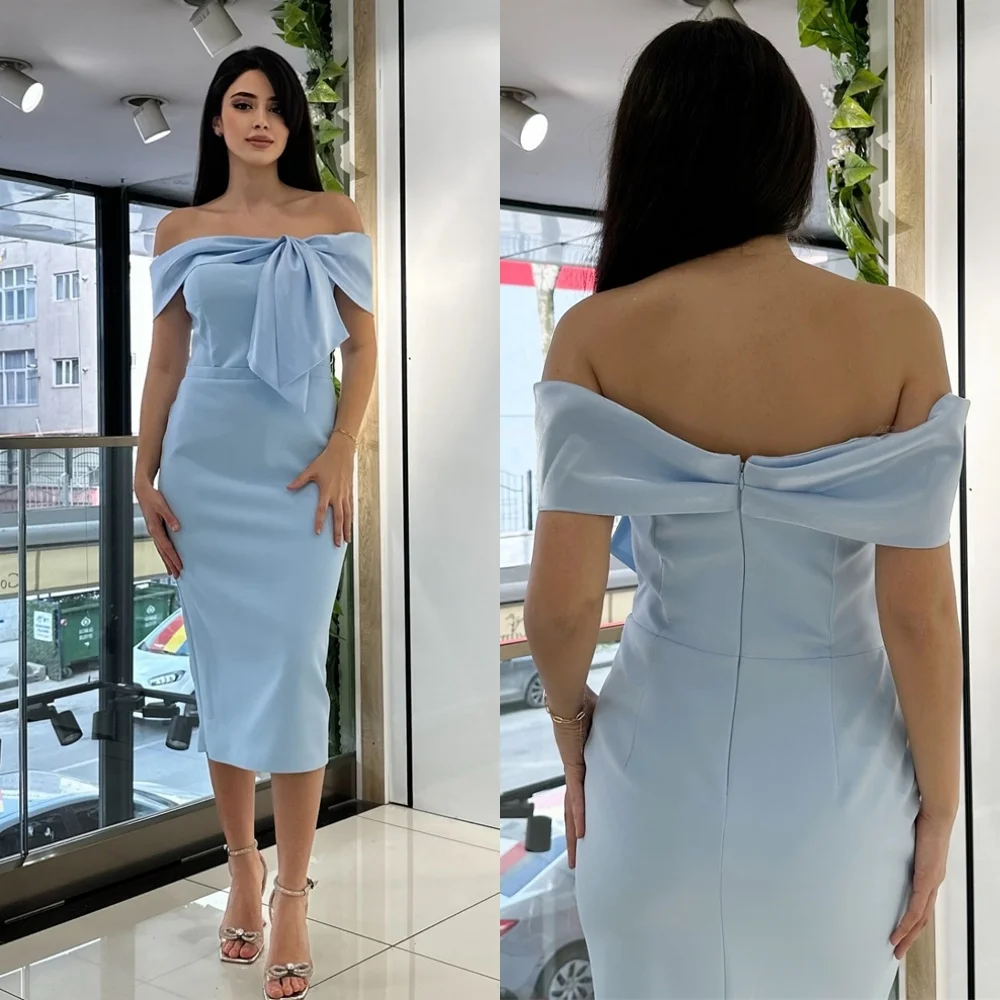 Customized Mermaid Formal Blue Jersey Evening Dress Classic Off the Shoulder Homecoming Dress Fashion Special Occasion Gowns
Customized Mermaid Formal Blue Jersey Evening Dress Classic Off the Shoulder Homecoming Dress Fashion Special Occasion Gowns