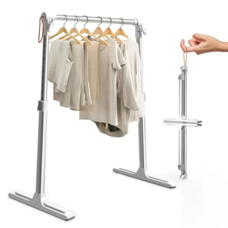 Foldable Adjustable Closet Rod20.86-35.43in Width Aluminum Clothes Hanging Rod Portable Drying Rack for Closet Storage RV Laund
Foldable Adjustable Closet Rod20.86-35.43in Width Aluminum Clothes Hanging Rod Portable Drying Rack for Closet Storage RV Laund