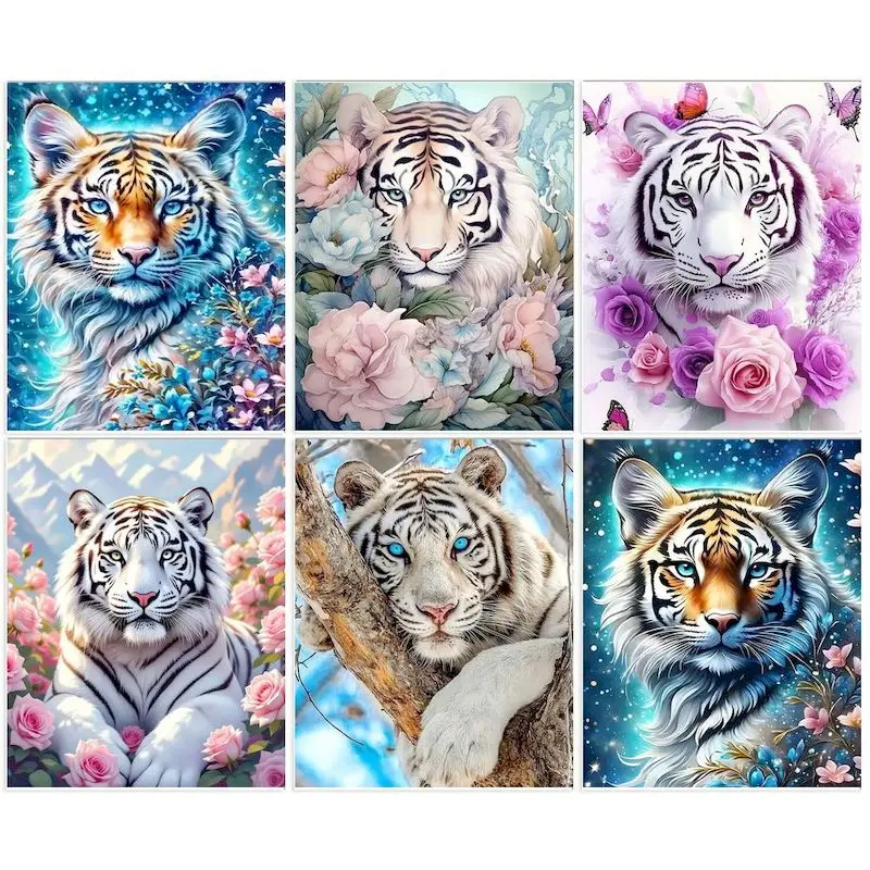 GATYZTORY Painting By Number For Adults Animals Tiger Handpainted Drawing On Canvas DIY Paint By Number Animal Home Decoration
GATYZTORY Painting By Number For Adults Animals Tiger Handpainted Drawing On Canvas DIY Paint By Number Animal Home Decoration