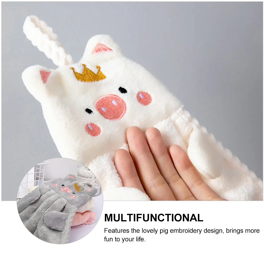4pcs Pig Embroidery Absorbent Hand Towels Wipe Kitchen Bathroom Water Quick Dry Comfortable Lovely Towel Wiping Handkerchief
4pcs Pig Embroidery Absorbent Hand Towels Wipe Kitchen Bathroom Water Quick Dry Comfortable Lovely Towel Wiping Handkerchief