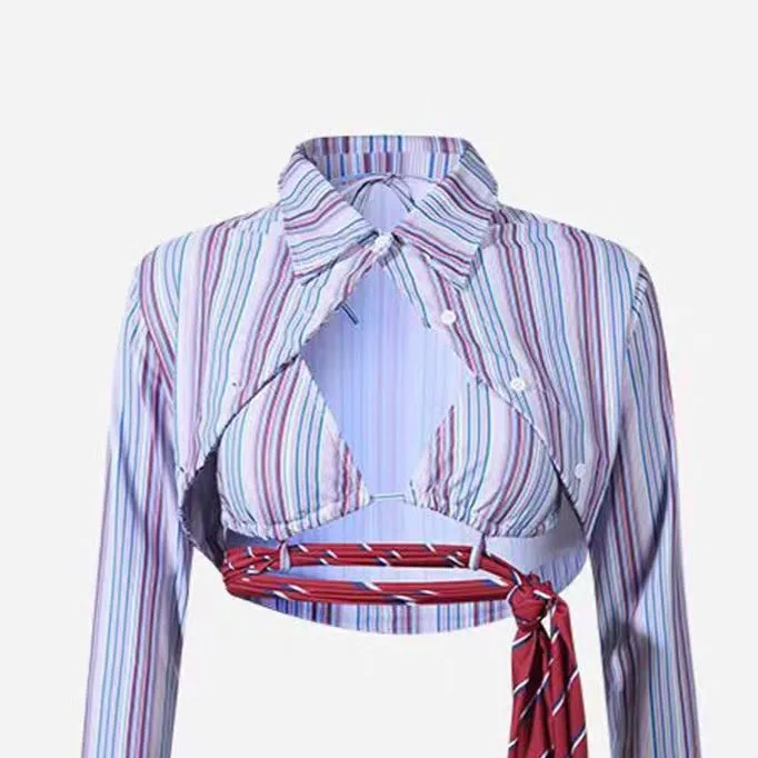 Unique Design Striped Patchwork Suit For Women Slimming Gentle Style Simple And Durable Slim Fit Versatile For Out Charming QY7L
Unique Design Striped Patchwork Suit For Women Slimming Gentle Style Simple And Durable Slim Fit Versatile For Out Charming QY7L