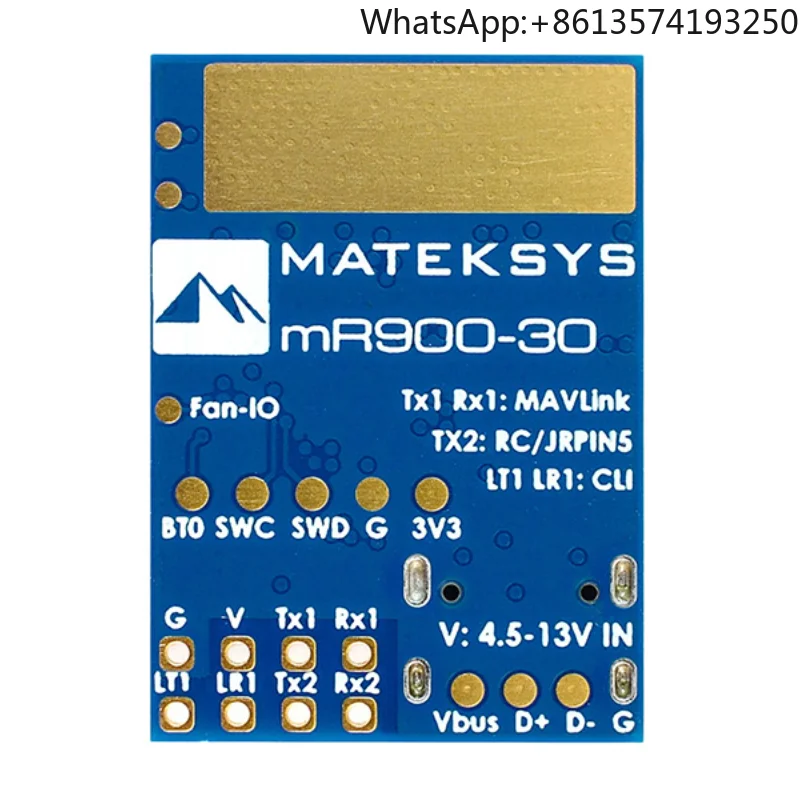 MATEK Mateksys MLRS MAVLink 900MHz Receiver MR900-30
MATEK Mateksys MLRS MAVLink 900MHz Receiver MR900-30