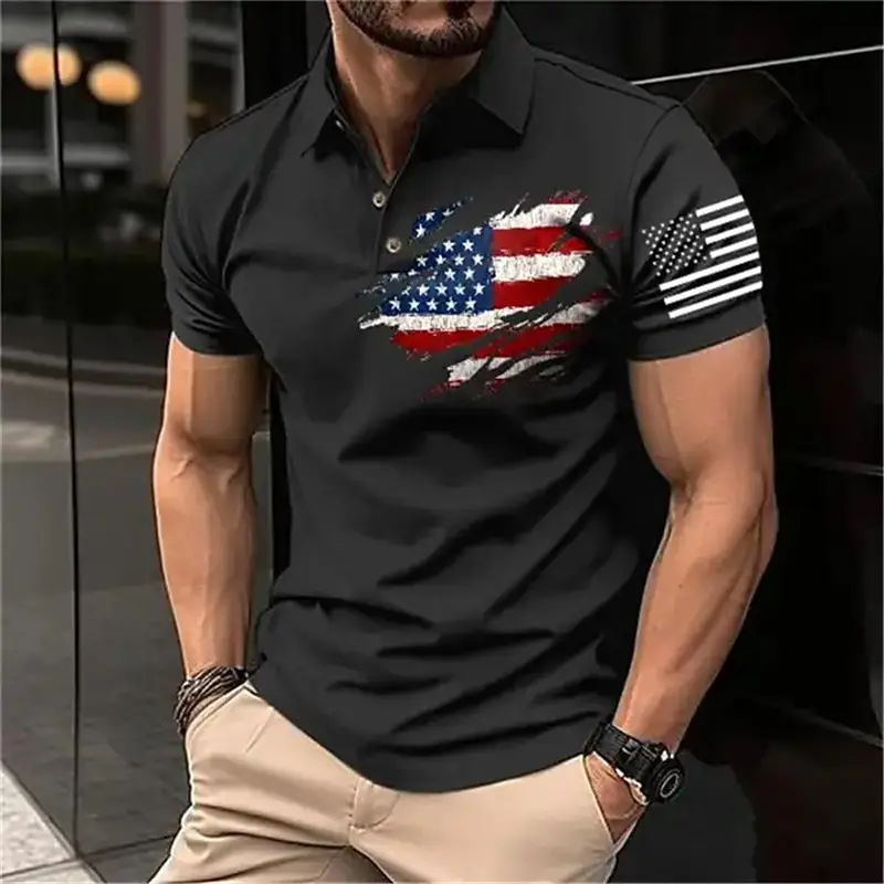 Vintage Men‘S Polo Shirt 3d Flag Of The United States Printed Men Clothing Loose Oversized Shirt Street Casual Short Sleeve Tops
Vintage Men‘S Polo Shirt 3d Flag Of The United States Printed Men Clothing Loose Oversized Shirt Street Casual Short Sleeve Tops