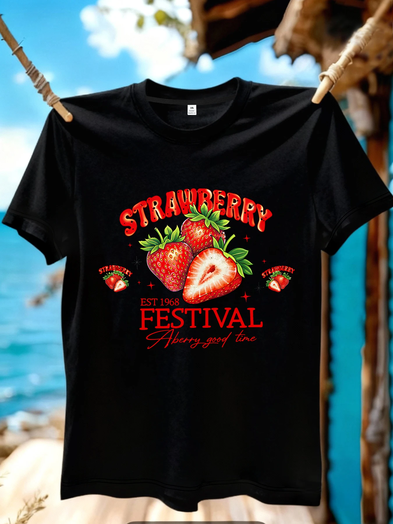 【JYDX132】Strawberry print plus size women's round neck T-shirt summer casual street fashion women's Joker short sleeve T-shirt
【JYDX132】Strawberry print plus size women's round neck T-shirt summer casual street fashion women's Joker short sleeve T-shirt