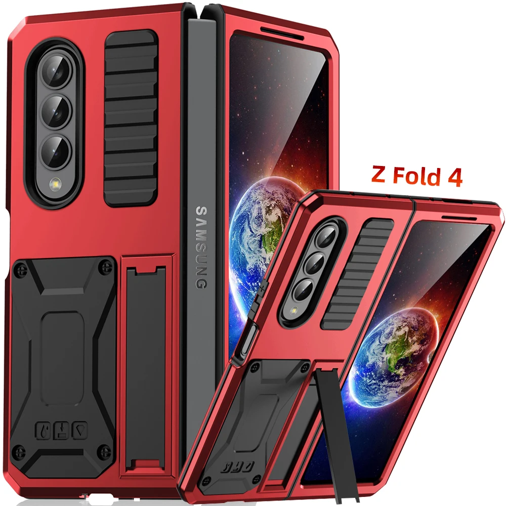 With Bracket+Full Protective For Samsung Galaxy Z Fold 4 5G 2022 Case Kickstand Dual Layer Protective Shockproof for Z Fold4
With Bracket+Full Protective For Samsung Galaxy Z Fold 4 5G 2022 Case Kickstand Dual Layer Protective Shockproof for Z Fold4