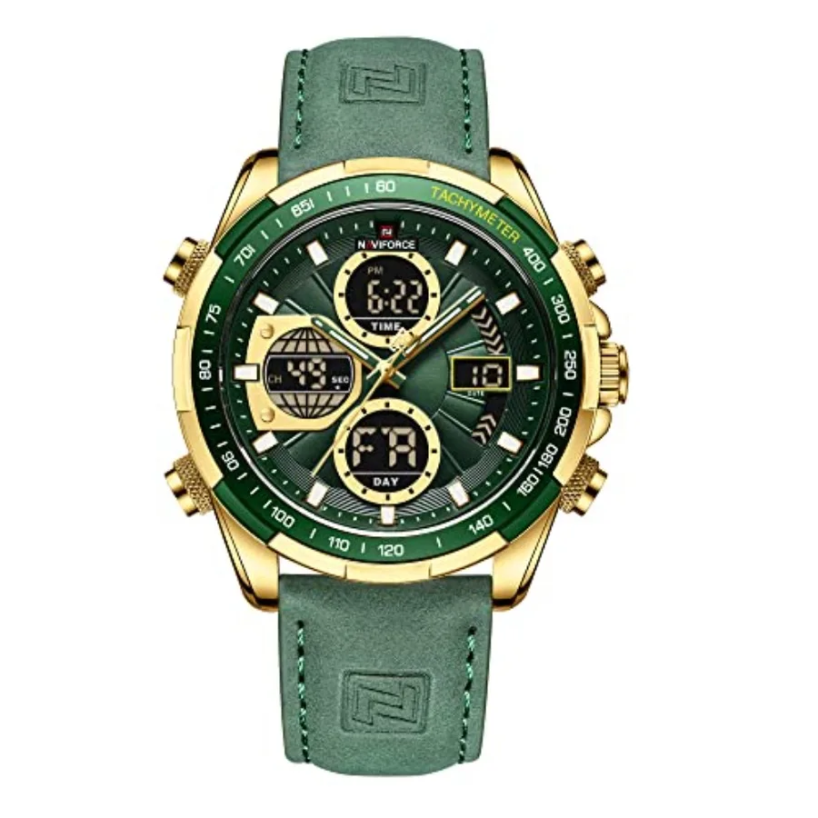 Men's Military Digital Watches Analog Quartz Waterproof Watch Sport Multifunctional Leather Wristwatch
Men's Military Digital Watches Analog Quartz Waterproof Watch Sport Multifunctional Leather Wristwatch
