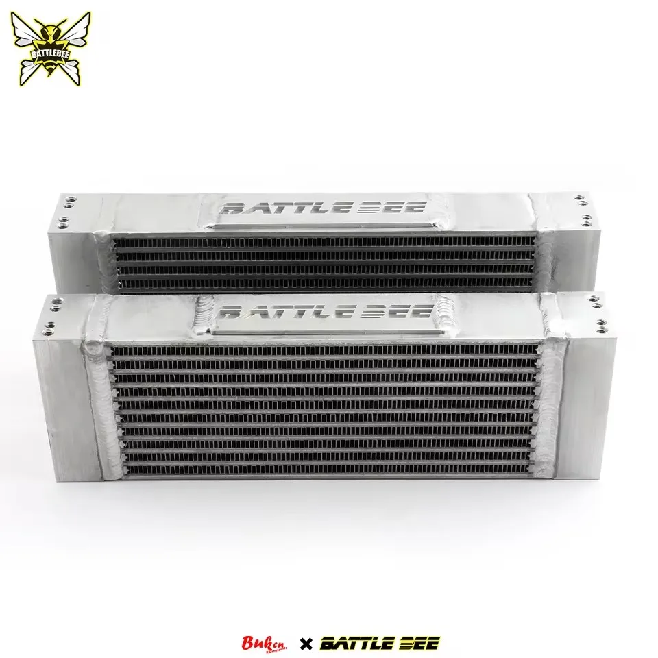 BATTLE BEE 11/14 Rows Oil Cooler Universal Engine Transmission Aluminium Alloy Sliver British Type Coolers BBR-PRO-34011
BATTLE BEE 11/14 Rows Oil Cooler Universal Engine Transmission Aluminium Alloy Sliver British Type Coolers BBR-PRO-34011