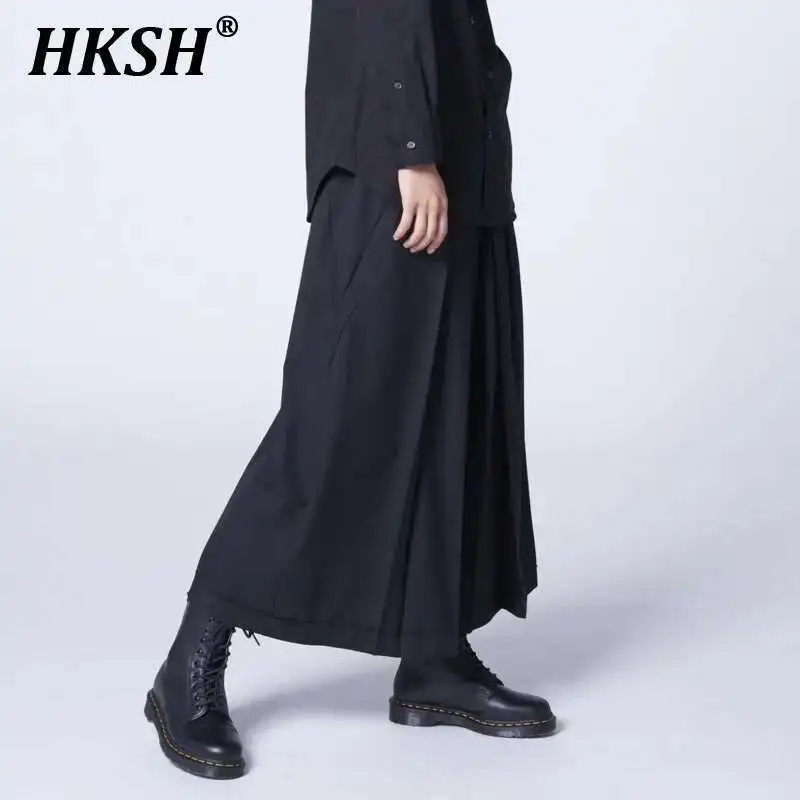 HKSH Spring Autumn New Men Fashion Punk Dark Elastic Waist Retro Warrior Wide Leg Ankle-Length Pants Breathable Women Ins HK3864
HKSH Spring Autumn New Men Fashion Punk Dark Elastic Waist Retro Warrior Wide Leg Ankle-Length Pants Breathable Women Ins HK3864
