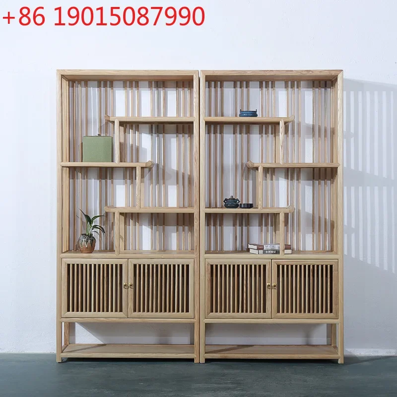 Bogu Rack New Chinese Ash Wood Display Rack Product Antique Column Rack Duobao Pavilion Bookcase Shelf Partition Cabinet
Bogu Rack New Chinese Ash Wood Display Rack Product Antique Column Rack Duobao Pavilion Bookcase Shelf Partition Cabinet