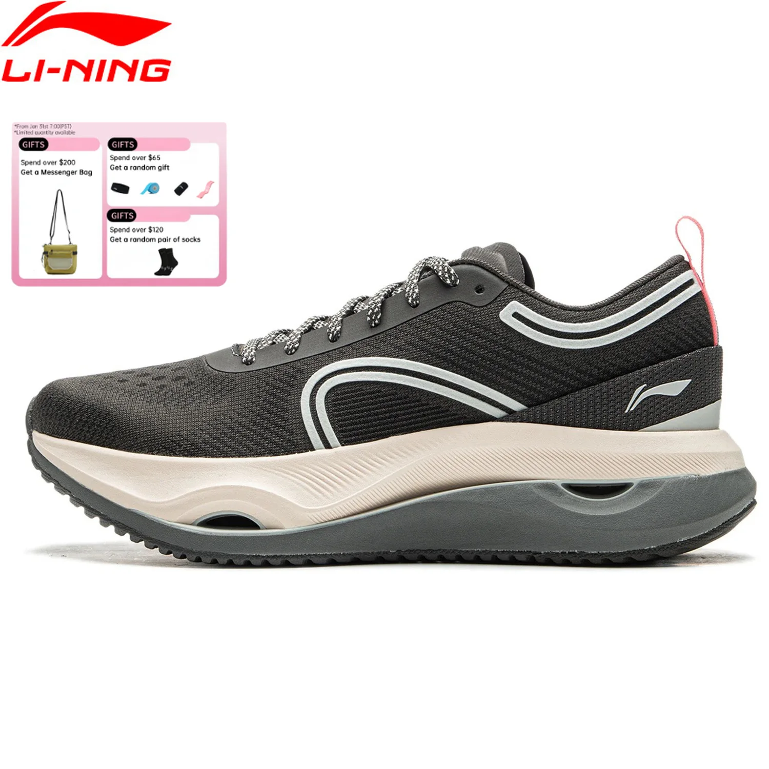 Женские кроссовки Li-Ning JING HONG с подушкой, устойчивая поддержка, удобная подкладка CLOUD, носимые спортивные кроссовки для фитнеса ARHU018
Женские кроссовки Li-Ning JING HONG с подушкой, устойчивая поддержка, удобная подкладка CLOUD, носимые спортивные кроссовки для фитнеса ARHU018