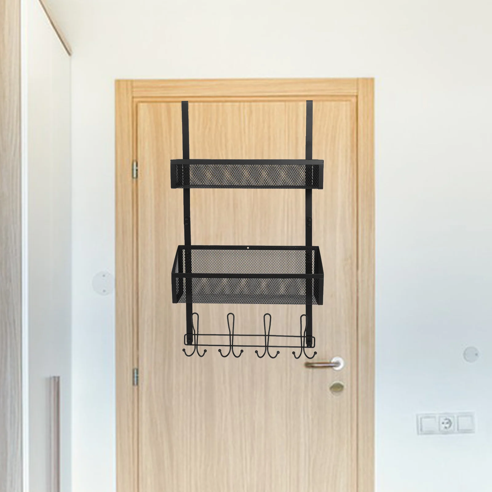 Hanging Basket behind Door Multilayer Mesh No Drill Bathroom Bedroom Kitchen Storage Organizer Over Door Hooks Rack
Hanging Basket behind Door Multilayer Mesh No Drill Bathroom Bedroom Kitchen Storage Organizer Over Door Hooks Rack