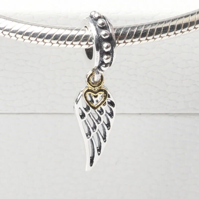 Golden Love Heart & Guidance Angel Wing Dangle Charm Fit Women Bracelet DIY Jewelry S925 Sterling Silver Bead Charm Girl Gift
Golden Love Heart & Guidance Angel Wing Dangle Charm Fit Women Bracelet DIY Jewelry S925 Sterling Silver Bead Charm Girl Gift