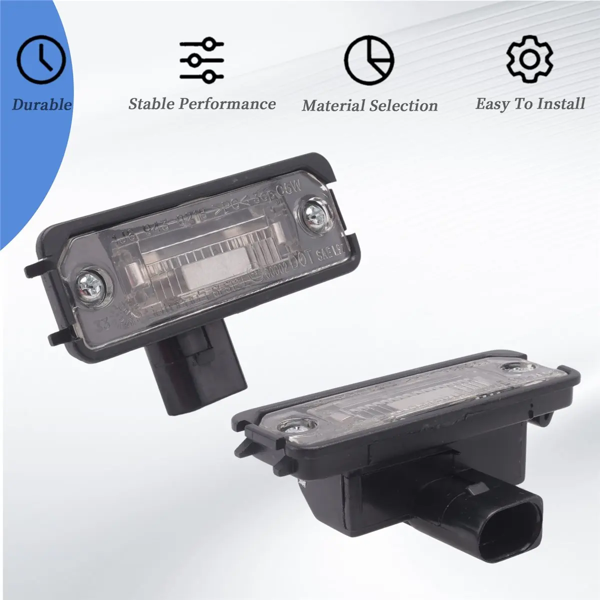 #21O Automotive Parts & Accessories,2X License Plate Light 1J6943021B for Beetle GOLF MK4 Lupo Phaeton (black & transparent)
#21O Automotive Parts & Accessories,2X License Plate Light 1J6943021B for Beetle GOLF MK4 Lupo Phaeton (black & transparent)