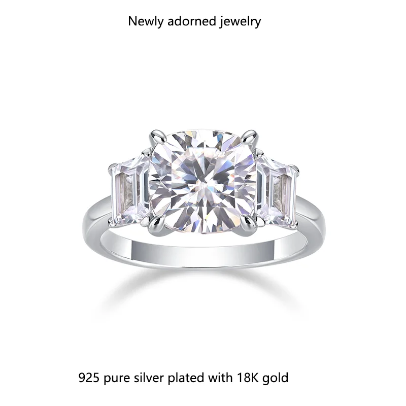 Korean INS-style exclusive luxury 925 silver ring, full of moissanite 3.0 carats, light luxury high-end sense, step-cut square r
Korean INS-style exclusive luxury 925 silver ring, full of moissanite 3.0 carats, light luxury high-end sense, step-cut square r