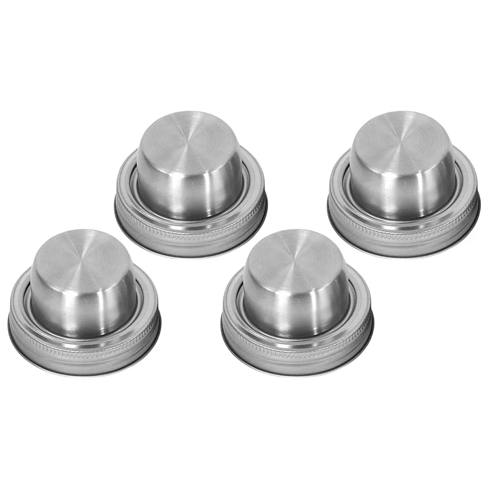 4 Pcs Cocktail Shaker Lid Covers Bottle Drink Overnight Spill Proof Lids Stainless Steel
4 Pcs Cocktail Shaker Lid Covers Bottle Drink Overnight Spill Proof Lids Stainless Steel
