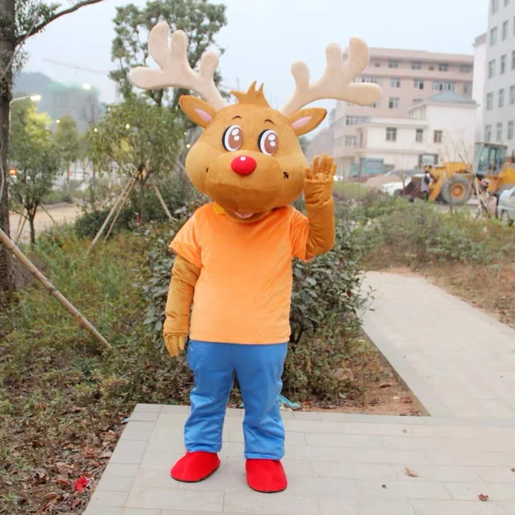 New Adult Halloween Christmas Cute Brown Deer Mascotte Fancy Dress Cartoon Mascot Costume Plush Fancy Dress Mascot Costume
New Adult Halloween Christmas Cute Brown Deer Mascotte Fancy Dress Cartoon Mascot Costume Plush Fancy Dress Mascot Costume
