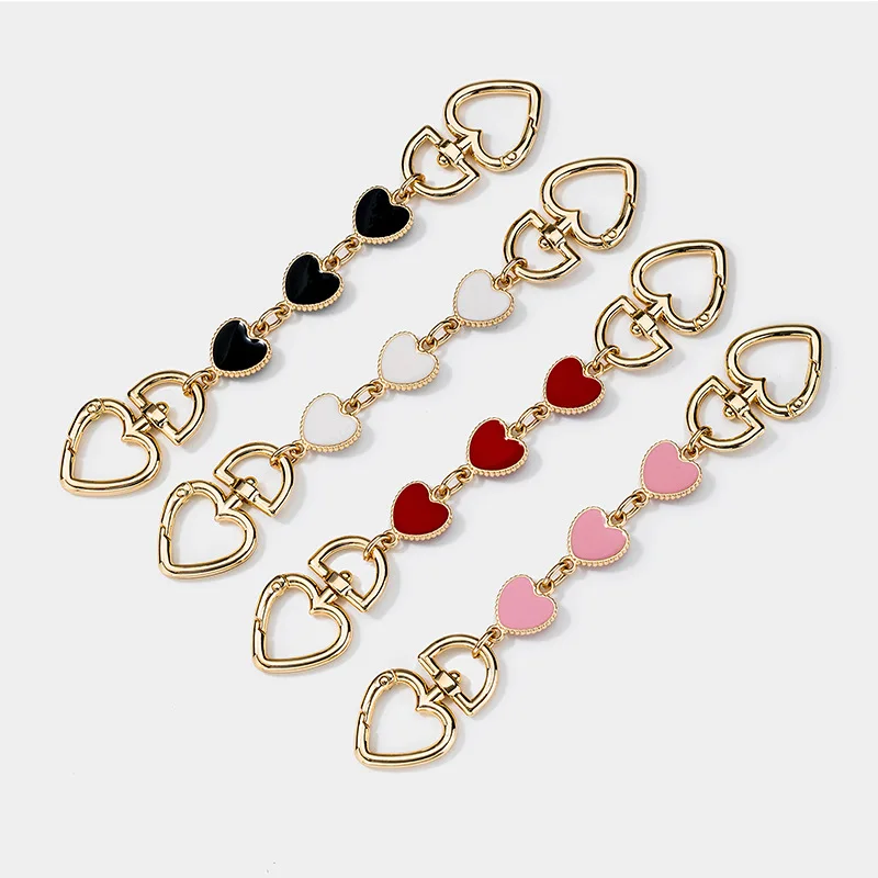 New Bag Extension Chain Crossbody Purse Heart-shaped Chain Strap Handbag Hanging Buckle DIY Chain Charm Shoulder Bag Accessories
New Bag Extension Chain Crossbody Purse Heart-shaped Chain Strap Handbag Hanging Buckle DIY Chain Charm Shoulder Bag Accessories