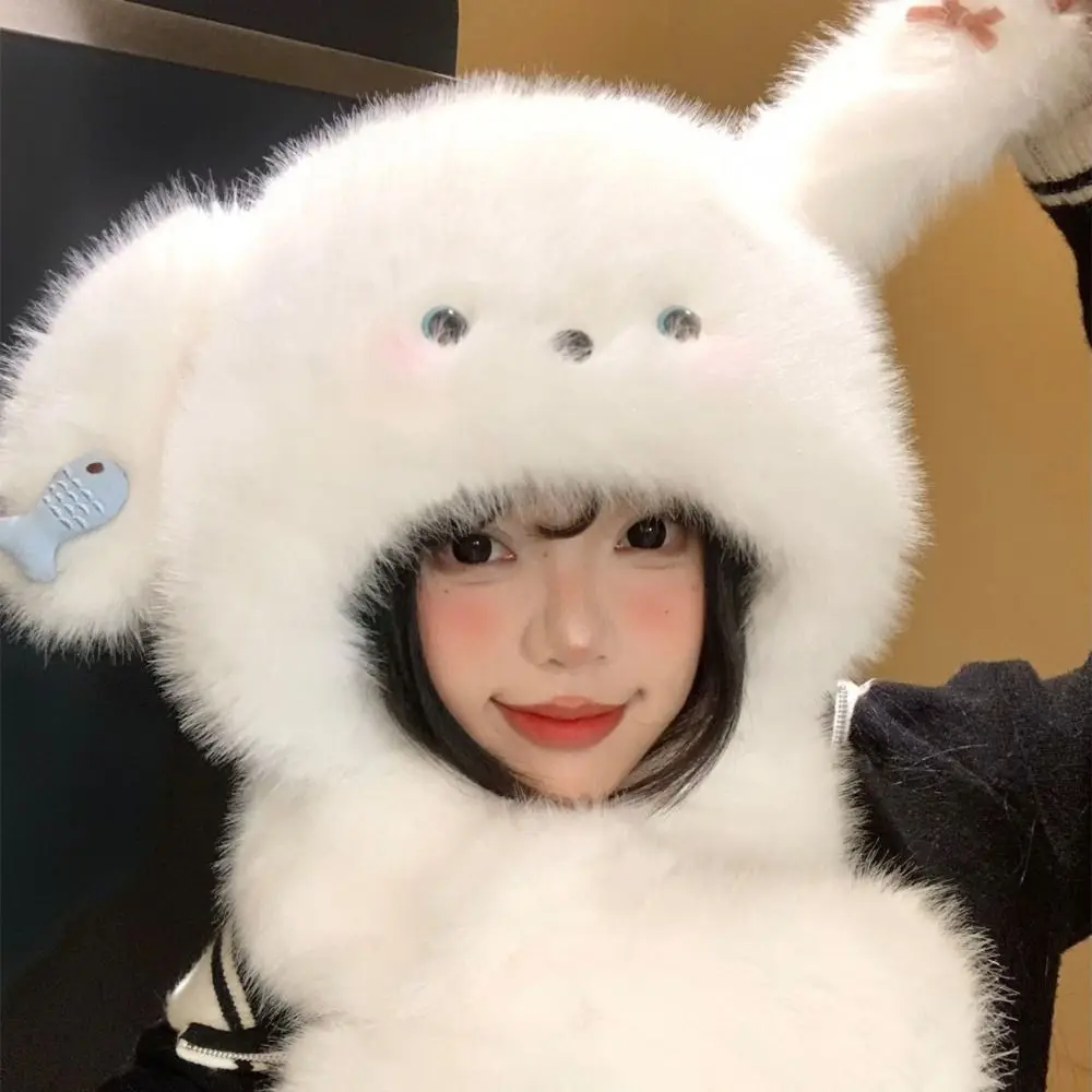 Versatile Cute Ear Protection Hat Cartoon Soft Plush Pullover Hats Keep Warm Thickened Winter Warm Hat Women
Versatile Cute Ear Protection Hat Cartoon Soft Plush Pullover Hats Keep Warm Thickened Winter Warm Hat Women