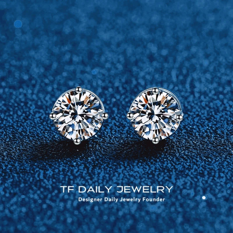 Screw Stud Earrings Platinum PT950 for Women 0.3/0.5/1/2ct Moissanite Diamond Christmas Gifts and Wedding Girl Fine Jewelry
Screw Stud Earrings Platinum PT950 for Women 0.3/0.5/1/2ct Moissanite Diamond Christmas Gifts and Wedding Girl Fine Jewelry