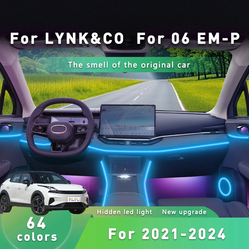 For LYNK&CO For 06 EM-P Multi Color Car Acrylic LED Ambient Lights By App Control Easy To Install Cyberpunk Car Interior Light
For LYNK&CO For 06 EM-P Multi Color Car Acrylic LED Ambient Lights By App Control Easy To Install Cyberpunk Car Interior Light