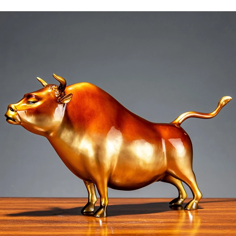 Simulation Animal Sculpture Brass Ornaments Golden Ox Cattle Bull Resin Sculpture Copper Figurines Home Decoration Accessories
Simulation Animal Sculpture Brass Ornaments Golden Ox Cattle Bull Resin Sculpture Copper Figurines Home Decoration Accessories