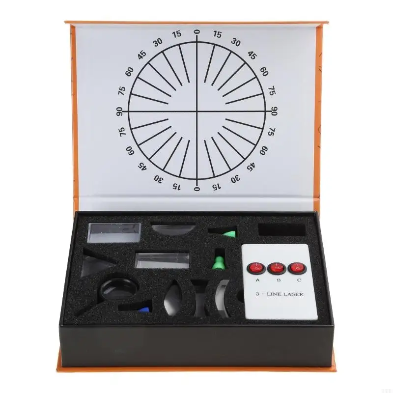 E5BE 1 Set Optical Concave Convex Lens Prism Set Physical Optical Laboratory Equipment 23cmx16cm
E5BE 1 Set Optical Concave Convex Lens Prism Set Physical Optical Laboratory Equipment 23cmx16cm