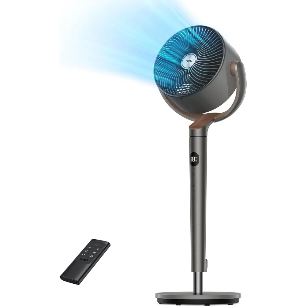 Bedroom desktop fan with 3 modes of 120 °+120 ° swing, silent seat fan, 23dB, adjustable height, remote control, 8H timer
Bedroom desktop fan with 3 modes of 120 °+120 ° swing, silent seat fan, 23dB, adjustable height, remote control, 8H timer