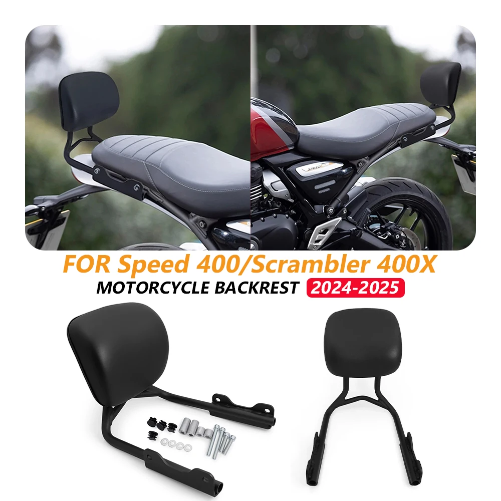 Passenger Seat Rear Backrest For Speed 400 2025 Speed400 Scrambler 400X 400 X 2024 2025 Back Rest Pad Motorcycle Accessories Kit
Passenger Seat Rear Backrest For Speed 400 2025 Speed400 Scrambler 400X 400 X 2024 2025 Back Rest Pad Motorcycle Accessories Kit