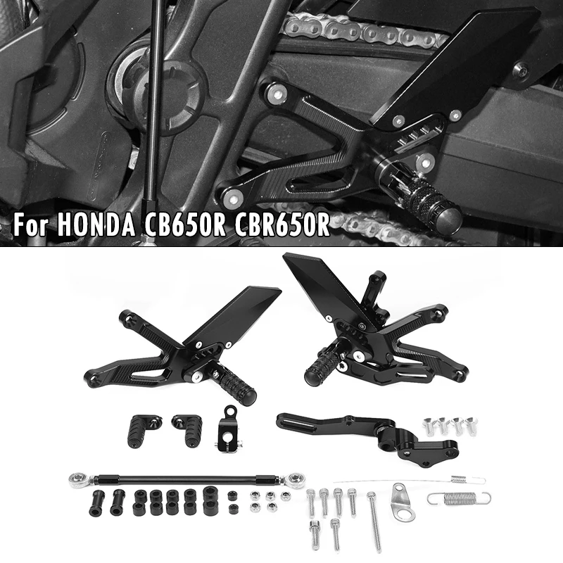 For HONDA CB650R CBR650R CB CBR 650R 2019-2025 Motorcycle Adjustable Rearsets FootPegs Heighten Pedal Shift Lever Brake Kit
For HONDA CB650R CBR650R CB CBR 650R 2019-2025 Motorcycle Adjustable Rearsets FootPegs Heighten Pedal Shift Lever Brake Kit