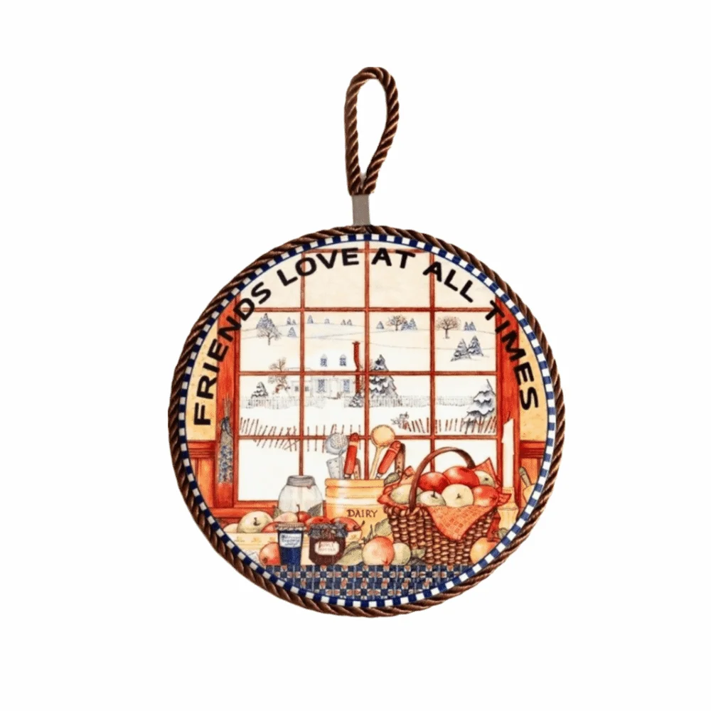 Heat Resistant Placemat Ceramic Table Mat European Style Retro Ceramic Round Pad Hanging Decor Anti Slip Tea Pad Dining Table
Heat Resistant Placemat Ceramic Table Mat European Style Retro Ceramic Round Pad Hanging Decor Anti Slip Tea Pad Dining Table