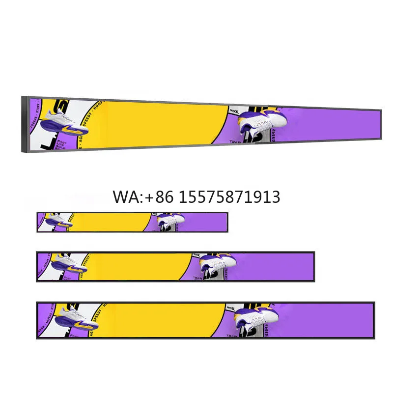 1920X360 Lcd bar Display High Brightness Digital Signage Advertising Displayer Use Supermarket bar Lcd Display
1920X360 Lcd bar Display High Brightness Digital Signage Advertising Displayer Use Supermarket bar Lcd Display