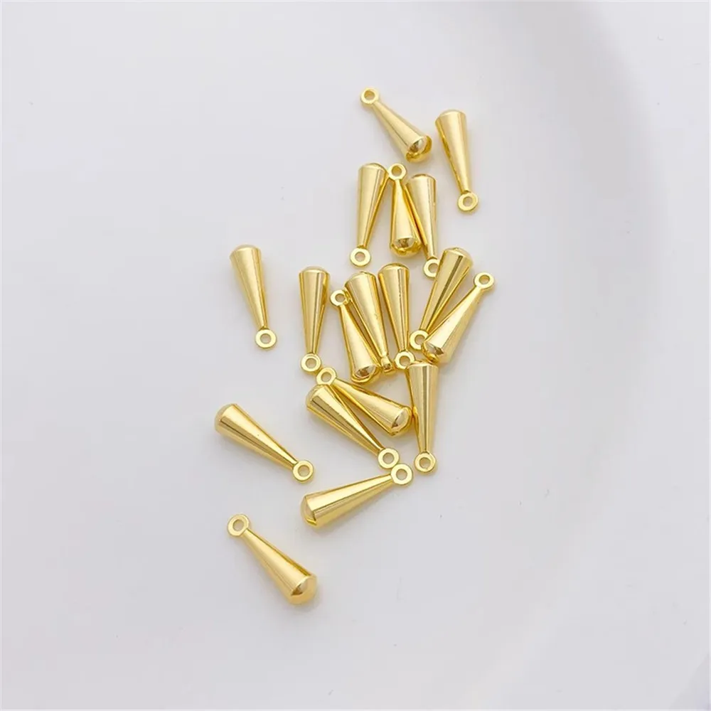 14K Gold-Color Pear-shaped Pendant Small Pendant Handmade DIY Bracelet Necklace Earrings Ear Accessories Material Accessories
14K Gold-Color Pear-shaped Pendant Small Pendant Handmade DIY Bracelet Necklace Earrings Ear Accessories Material Accessories