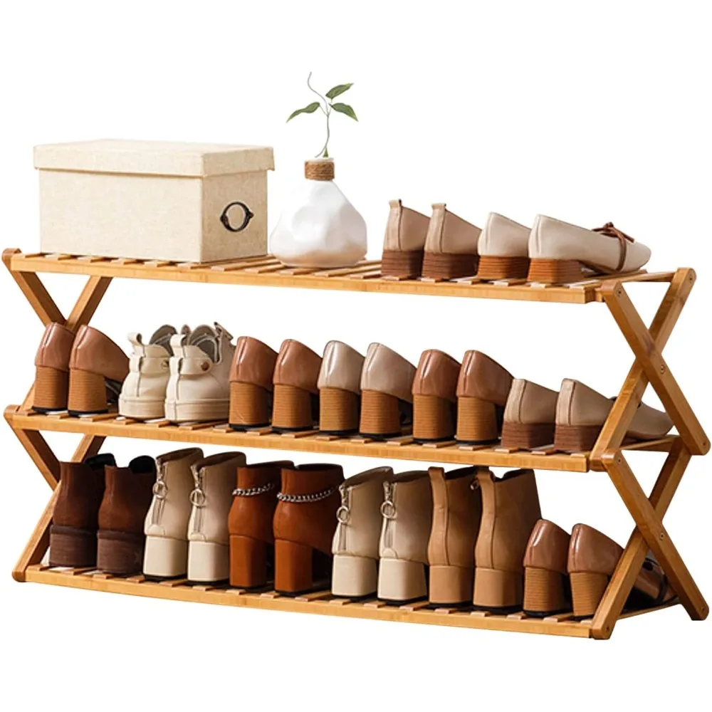 Free Standing Shoe Racks for Closet,Shoe Shelf Bamboo Shoe Rack for Bedroom,Entryway Hallway Closet Living Room Organizer
Free Standing Shoe Racks for Closet,Shoe Shelf Bamboo Shoe Rack for Bedroom,Entryway Hallway Closet Living Room Organizer