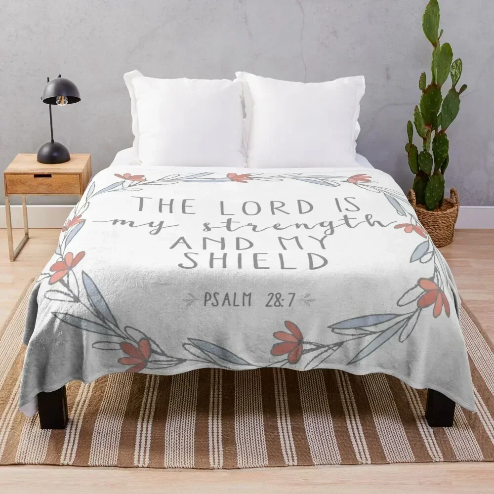 Psalm 28:7 Throw Blanket Soft Breathable Blanket for Night Sleeping
Psalm 28:7 Throw Blanket Soft Breathable Blanket for Night Sleeping