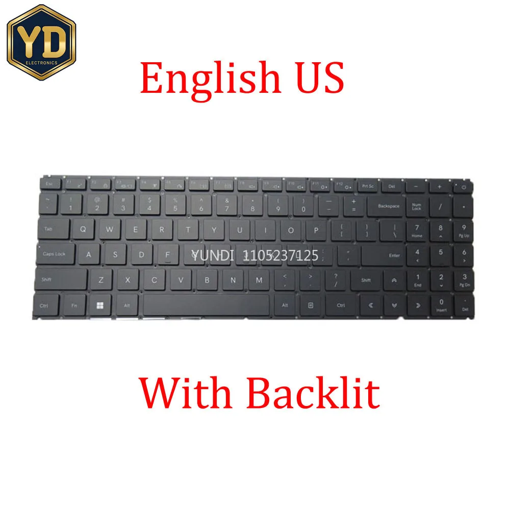 YD Laptop With Backlit Keyboard For 한성컴퓨터 For Hansung TFX6250H TFX6270H United States US Black No Frame New
YD Laptop With Backlit Keyboard For 한성컴퓨터 For Hansung TFX6250H TFX6270H United States US Black No Frame New